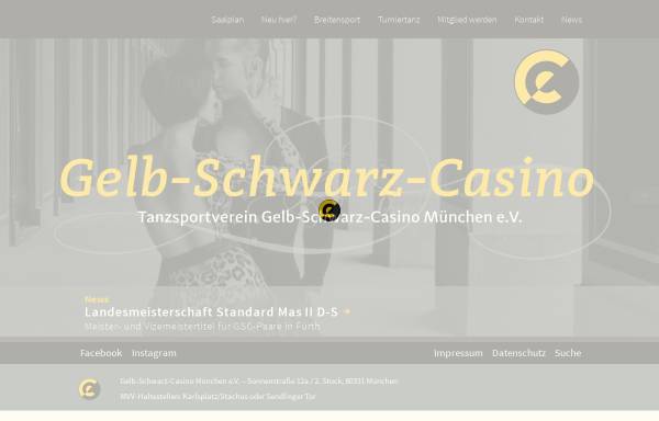 Vorschau von www.gsc-muenchen.de, TSV Gelb-Schwarz-Casino München e.V.