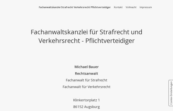Vorschau von www.kanzlei-bauer.eu, Rechtsanwalt Michael Bauer