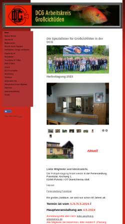 Vorschau der mobilen Webseite www.arbeitskreis-grosscichliden.de, Arbeitskreis Großcichliden