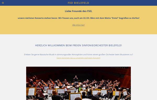 Vorschau von www.fso-bielefeld.de, Freies SinfonieOrchester Bielefeld