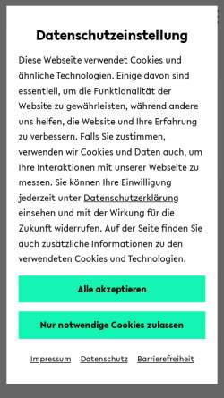 Vorschau der mobilen Webseite www.uni-bielefeld.de, Universitätschor Bielefeld