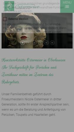 Vorschau der mobilen Webseite www.haarhaus-ostermeier.de, Kunstwerkstätte Ostermeier