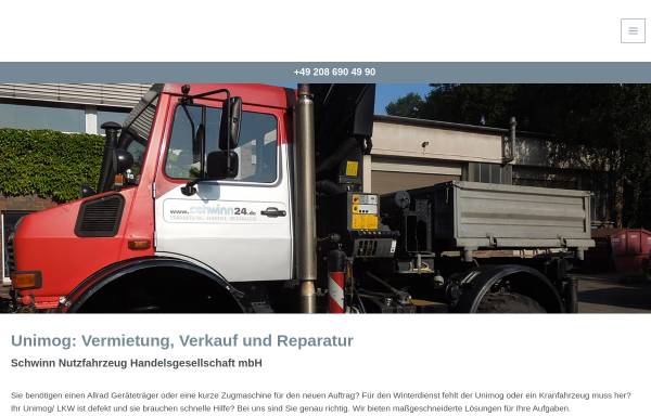 Vorschau von www.unimog-schwinn.de, Schwinn Nutzfahrzeuge