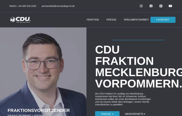 Vorschau von www.cdu-fraktion.de, CDU-Landtagsfraktion Mecklenburg-Vorpommern