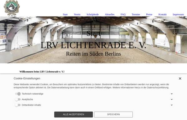 Vorschau von www.lrvlichtenrade.de, Ländlicher Reiterverein Lichtenrade e.V.