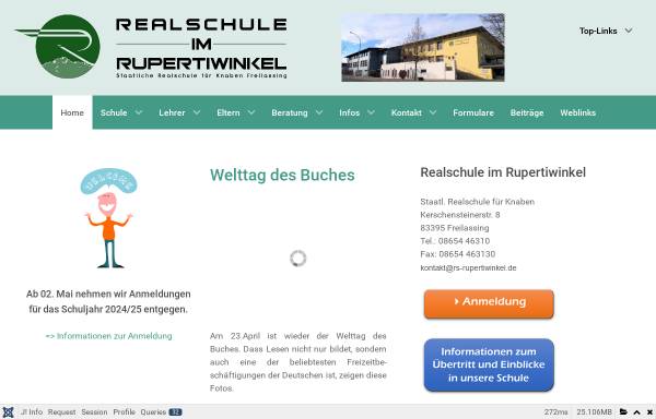 Vorschau von www.realschule-freilassing.de, Staatliche Realschule für Knaben Freilassing