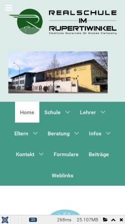 Vorschau der mobilen Webseite www.realschule-freilassing.de, Staatliche Realschule für Knaben Freilassing
