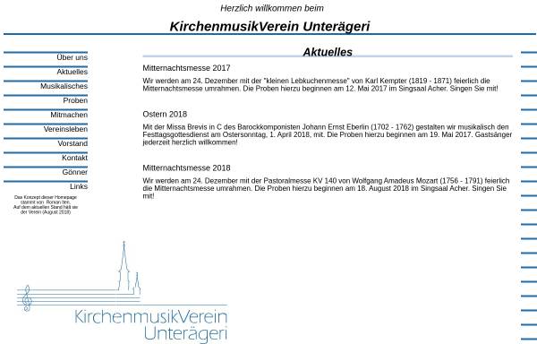 Vorschau von www.kirchenmusikv-uaegeri.ch, Kirchenmusik Verein Unterägeri