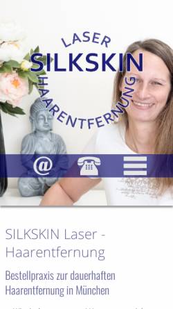 Vorschau der mobilen Webseite www.silkskin.de, Silk Skin Kosmetikzentrum