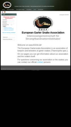 Vorschau der mobilen Webseite www.egsa.de, European Garter Snake Association