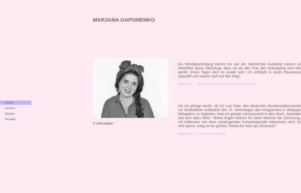 Vorschau von marjana-gaponenko.de, Marjana Gaponenko