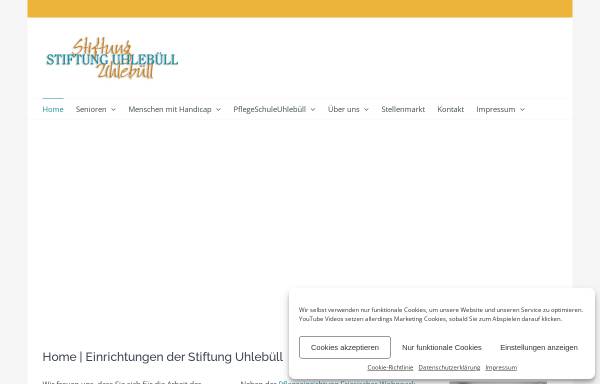 Vorschau von www.stiftung-uhlebuell.de, Stiftung Uhlebüll