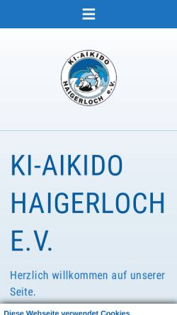 Vorschau der mobilen Webseite www.aikido-haigerloch.de, Ki-Aikido Haigerloch e.V.