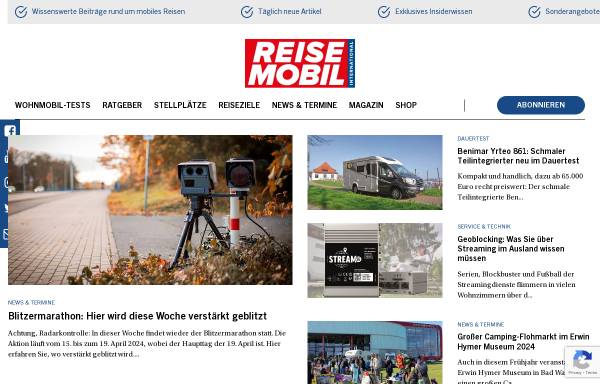 Vorschau von www.reisemobil-international.de, Reisemobil International