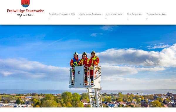 Vorschau von feuerwehr-wyk.de, Freiwillige Feuerwehr Wyk auf Föhr