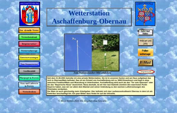 Vorschau von wetterstation-obernau.de, Aschaffenburg