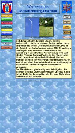 Vorschau der mobilen Webseite wetterstation-obernau.de, Aschaffenburg