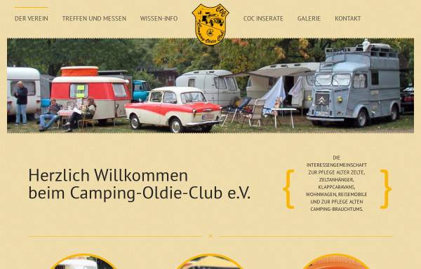 Vorschau von www.cocev.de, Deutscher Camping-Oldie-Club e.V.