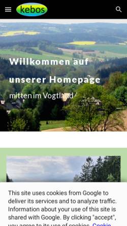 Vorschau der mobilen Webseite home.saxonia.net, Ferienhaus Vogtlandblick