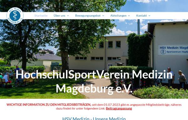 Vorschau von www.hsvmedizin.de, HSV Medizin Magdeburg e.V.