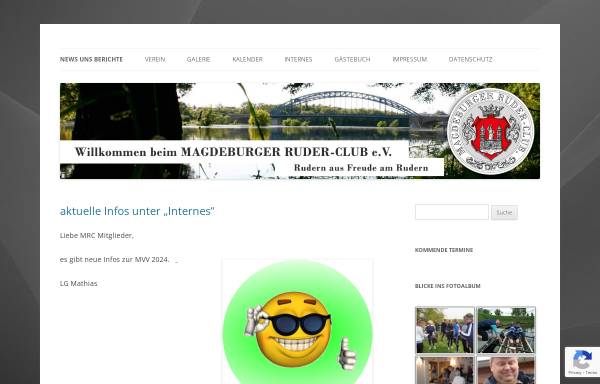 Vorschau von www.magdeburger-ruder-club.de, Magdeburger Ruder-Club e.V.