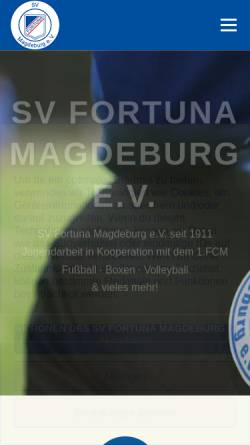 Vorschau der mobilen Webseite fortuna-magdeburg.de, SV Fortuna Magdeburg e.V.
