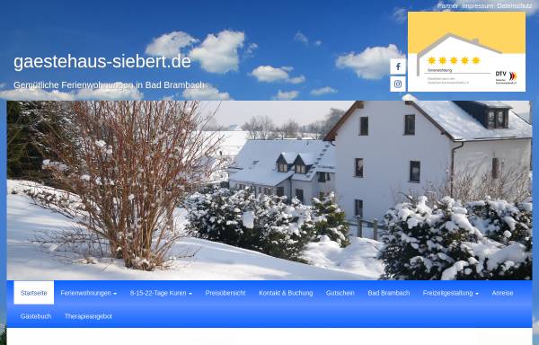 Vorschau von www.gaestehaus-siebert.de, Gästehaus Siebert