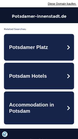 Vorschau der mobilen Webseite www.potsdamer-innenstadt.de, Potsdam Innenstadt