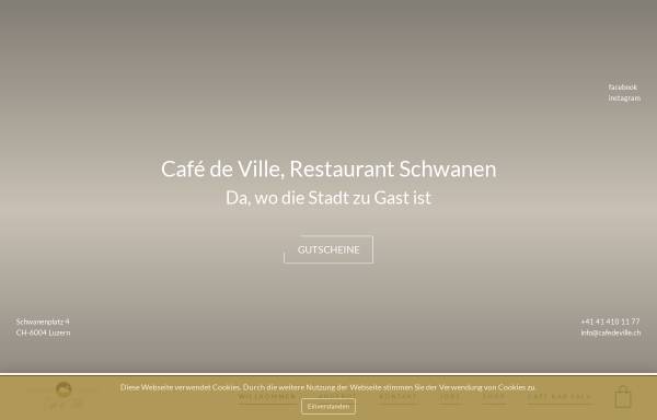 Vorschau von www.cafedeville.ch, Café de Ville