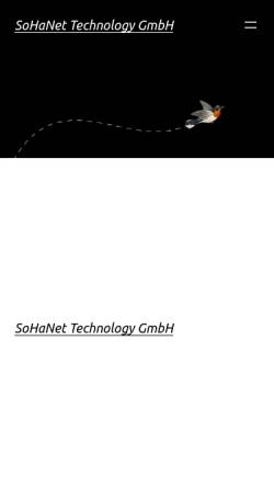 Vorschau der mobilen Webseite www.sohanet.de, SoHaNet Technology GmbH