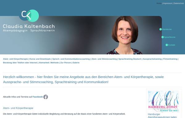 Vorschau von www.claudia-kaltenbach.de, Claudia Kaltenbach