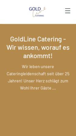 Vorschau der mobilen Webseite www.gold-line.ch, Goldline Catering