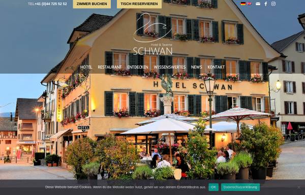 Vorschau von hotel-schwan.ch, Hotel Schwan und Restaurant Taverne