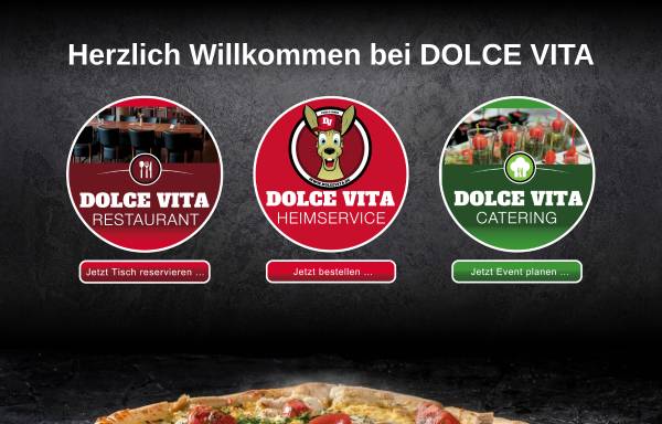Vorschau von www.dolcevita.de, Pizza-Heimservice Dolce Vita