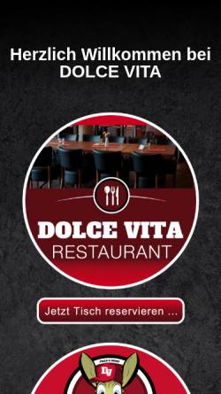 Vorschau der mobilen Webseite www.dolcevita.de, Pizza-Heimservice Dolce Vita