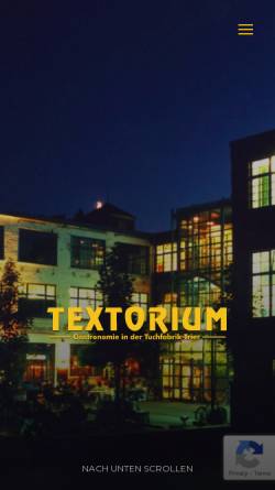 Vorschau der mobilen Webseite textorium-trier.de, Textorium