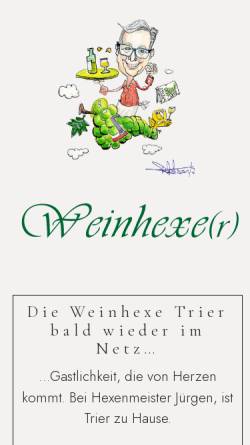 Vorschau der mobilen Webseite www.weinhexe-trier.de, Weinhexe