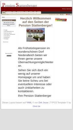 Vorschau der mobilen Webseite www.stattenberger.de, Pension Stattenberger