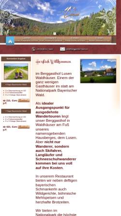 Vorschau der mobilen Webseite www.berggasthof-lusen.de, Berggasthof Lusen