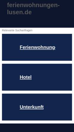 Vorschau der mobilen Webseite www.ferienwohnungen-lusen.de, Ferienwohnung Meininger
