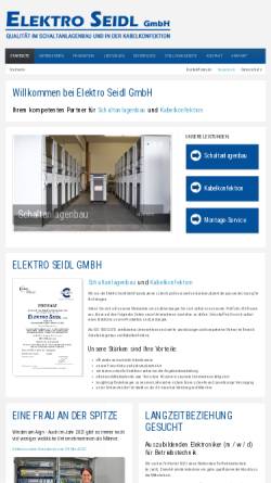 Vorschau der mobilen Webseite www.elektro-seidl.de, Elektro Seidl GmbH