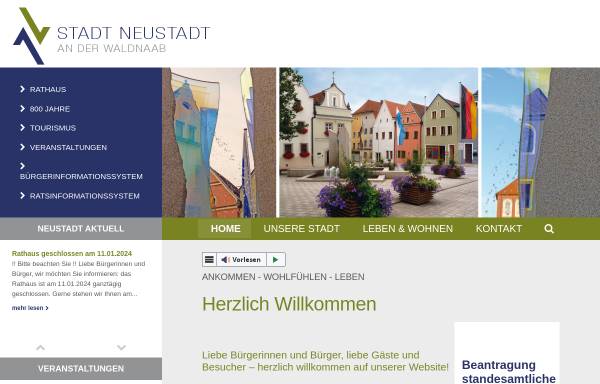 Vorschau von www.neustadt-waldnaab.de, Neustadt a.d. Waldnaab
