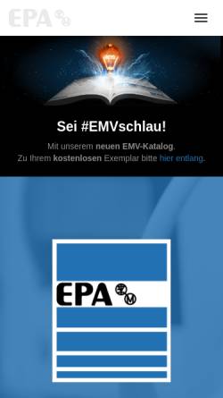 Vorschau der mobilen Webseite www.epa-antriebe.de, EP Antriebstechnik GmbH