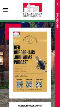 Vorschau der mobilen Webseite buergerhaus-hemelingen.de, Bürgerhaus Hemelingen