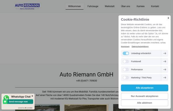 Vorschau von www.auto-riemann.de, Auto Riemann GmbH