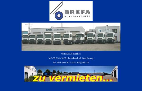 Vorschau von www.brefa.de, BREFA Fahrzeughandels GmbH