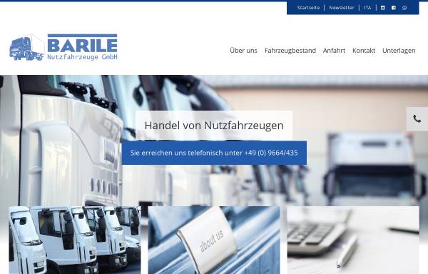 Vorschau von www.d-barile.de, D. Barile Nutzfahrzeuge