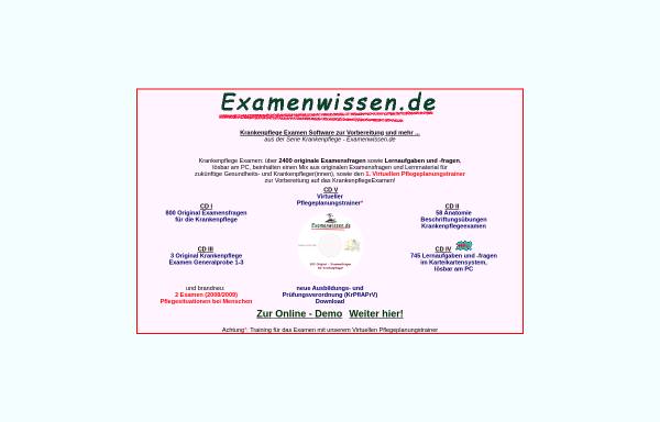 Vorschau von www.examenwissen.de, Examensfragen