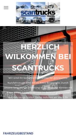 Vorschau der mobilen Webseite www.scantrucks.com, Scantrucks GmbH & Co. KG