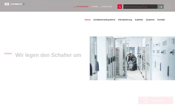 Vorschau von www.lohmeier.de, Lohmeier Schaltschrank-Systeme GmbH & Co. KG